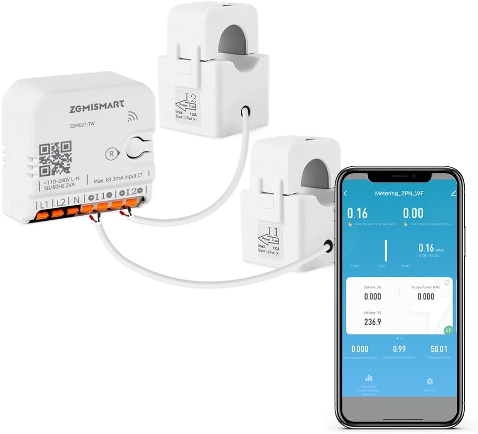 WiFi Smart Home Energy Monitor with Live Tracking - AiBlockChained